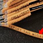 Jamestown SKlallam Tribe-specific bright orange floy tags.